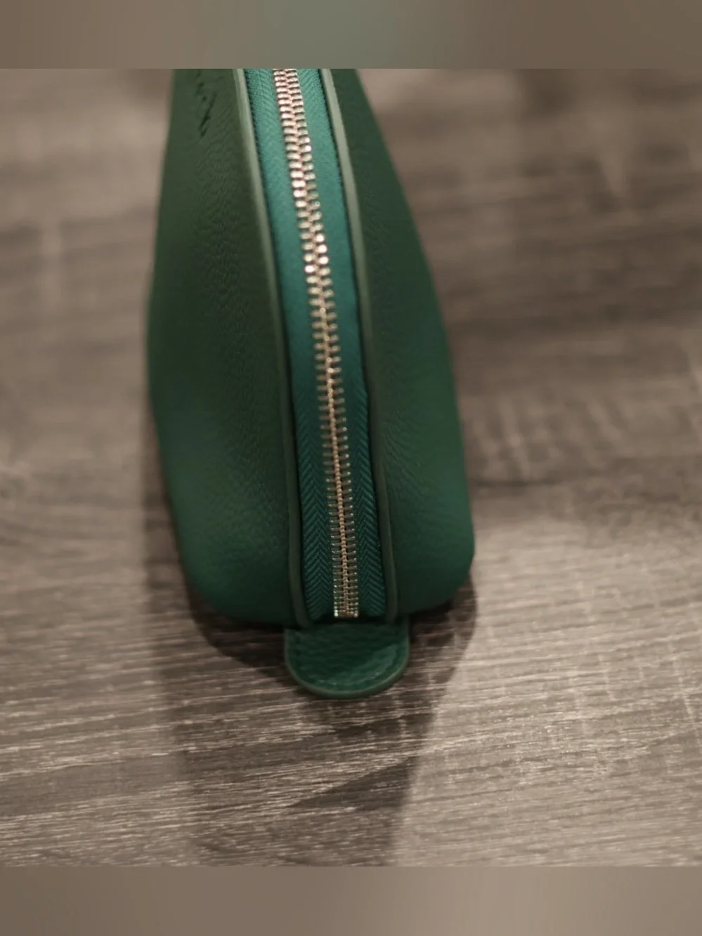 Fresh Beauty Emerald Green Cosmetic Makeup Travel Pouch Zip Case